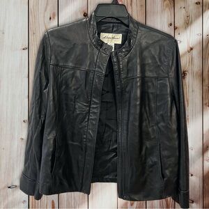 Eddie Bauer Women’s Black Leather Jacket